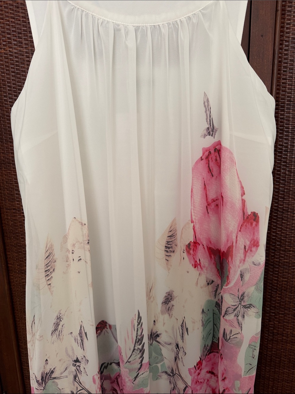 NWT Floryday Floral Print Sleeveless Maxi Dress - Fully Lined. Side Zipper. - Picture 4 of 9
